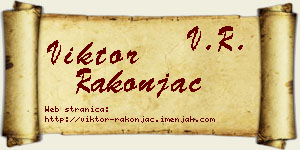 Viktor Rakonjac vizit kartica